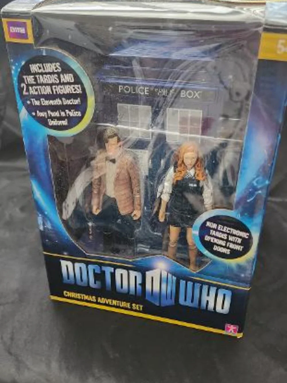 Vintage BBC Christmas Adventure Set with Tardis, 11th Dr Who & Amy Pond, NIP